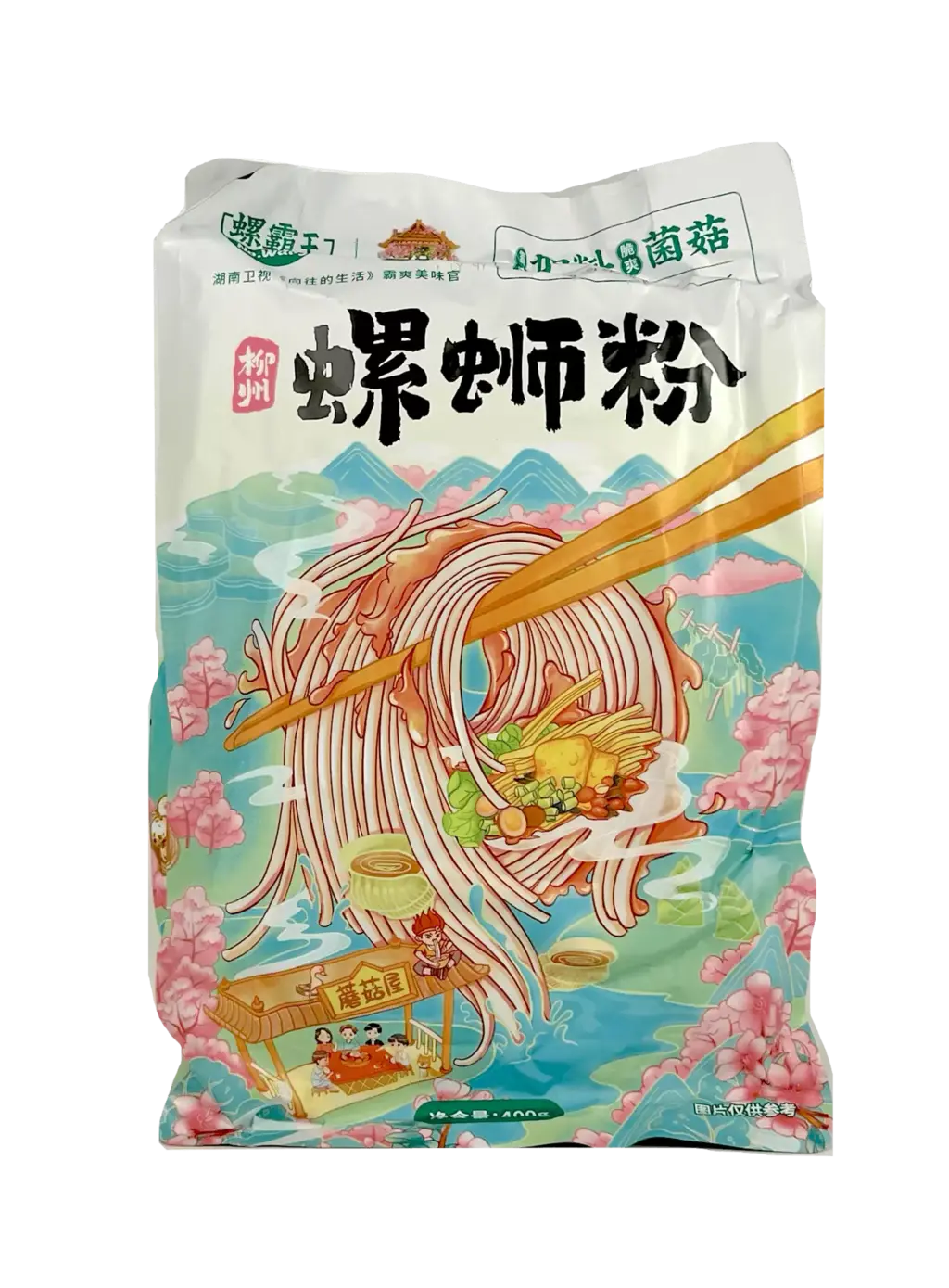 Instant Noodles-Mushroom Flavour 400g Luo Ba Wang Cina