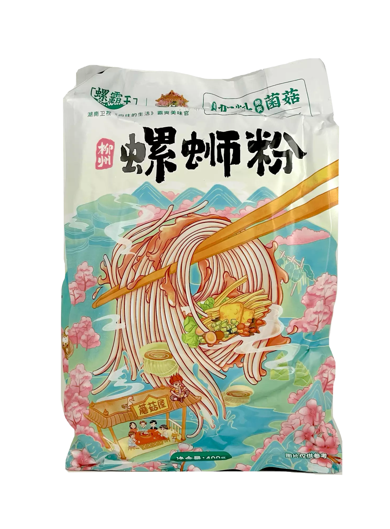 Instant Noodles-Mushroom Flavour 400g Luo Ba Wang Cina