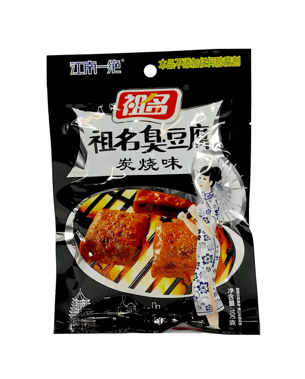 Stinky Tofu -Barbecue Flavour 100g Zu Ming China