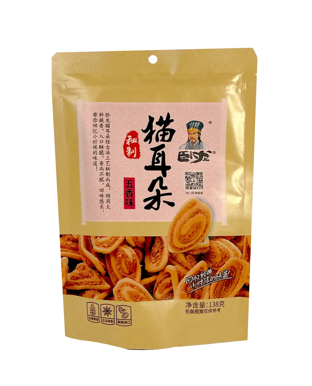 Kakor- Fem kryddor smak 138g Wolong Kina