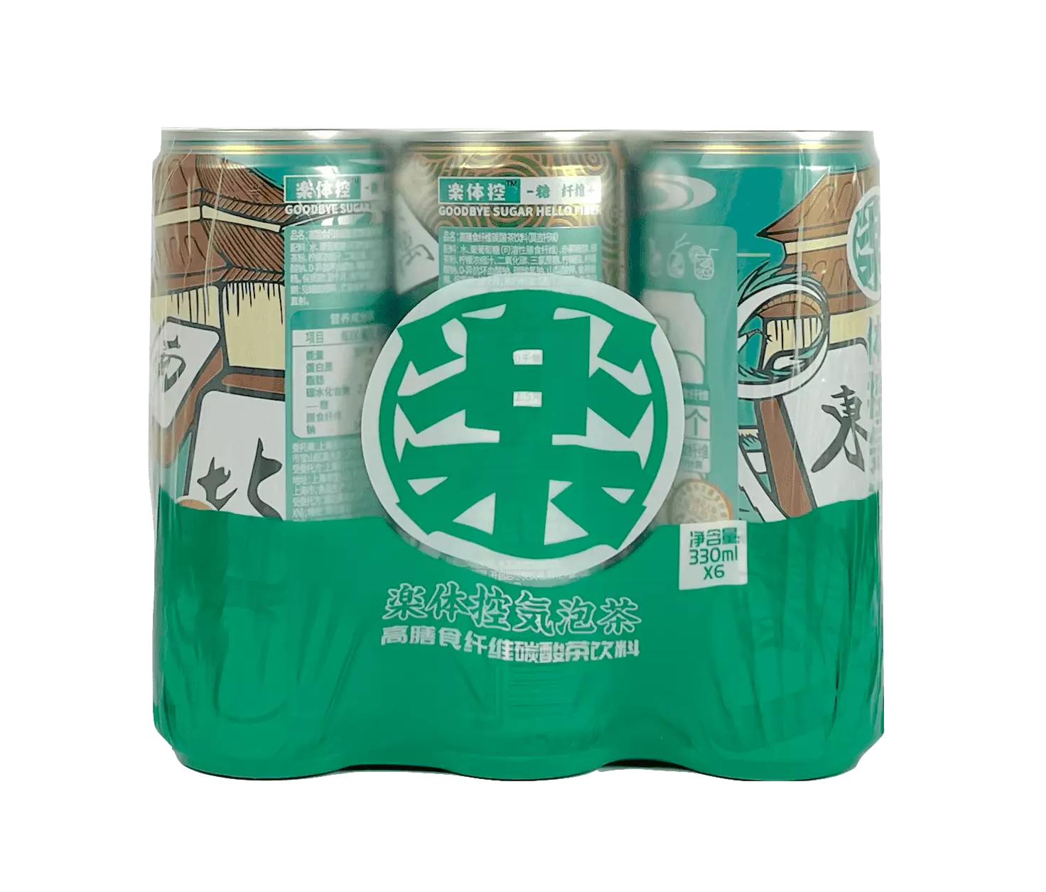 Kolsyrat te- Mojito Flavor 330mlx6st/Förp LTK Kina