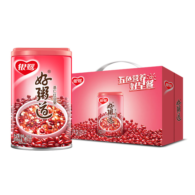 好粥道 薏仁红豆粥 280gx12st/箱 - 银鹭 中国