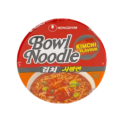 Snabbnudlar Bowl Kimchi Röd 100g Nongshim Korea