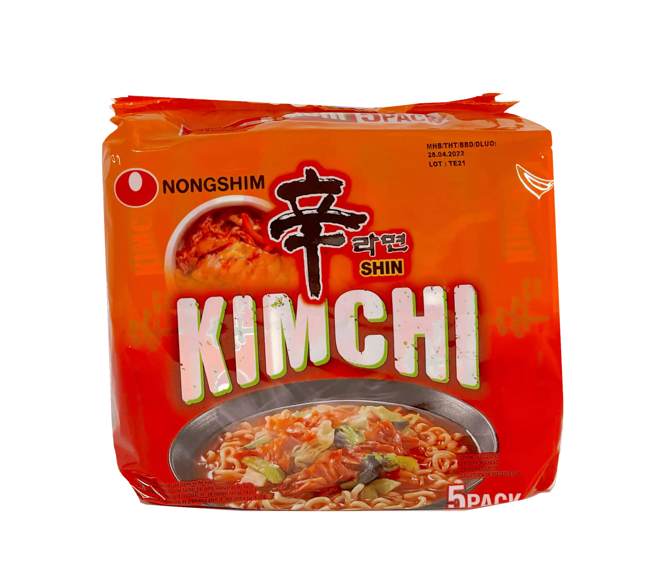Instant Noodles Kimch Ramyun 120gx5pcs / Pack Nongshim Korea
