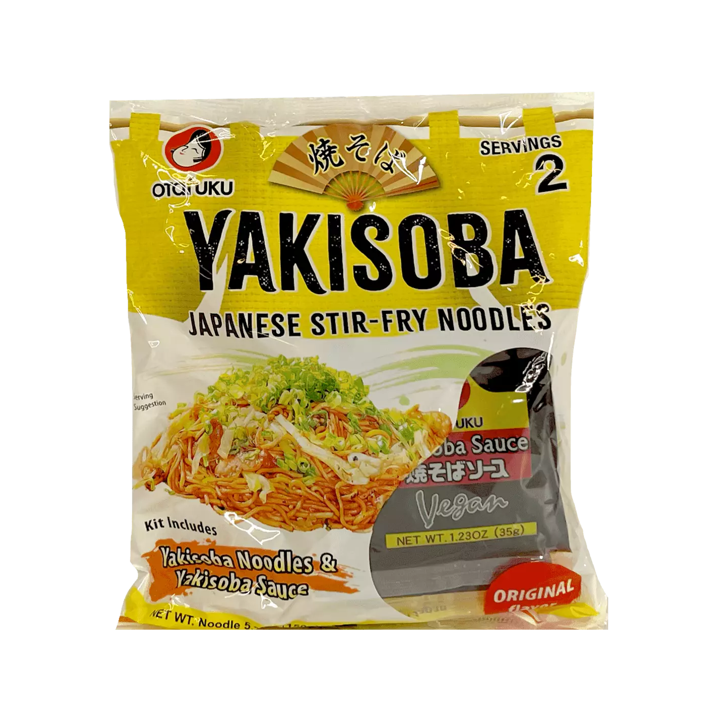 Yakisoba Noodles & Sauce for 2person 370g Otafuku Japan