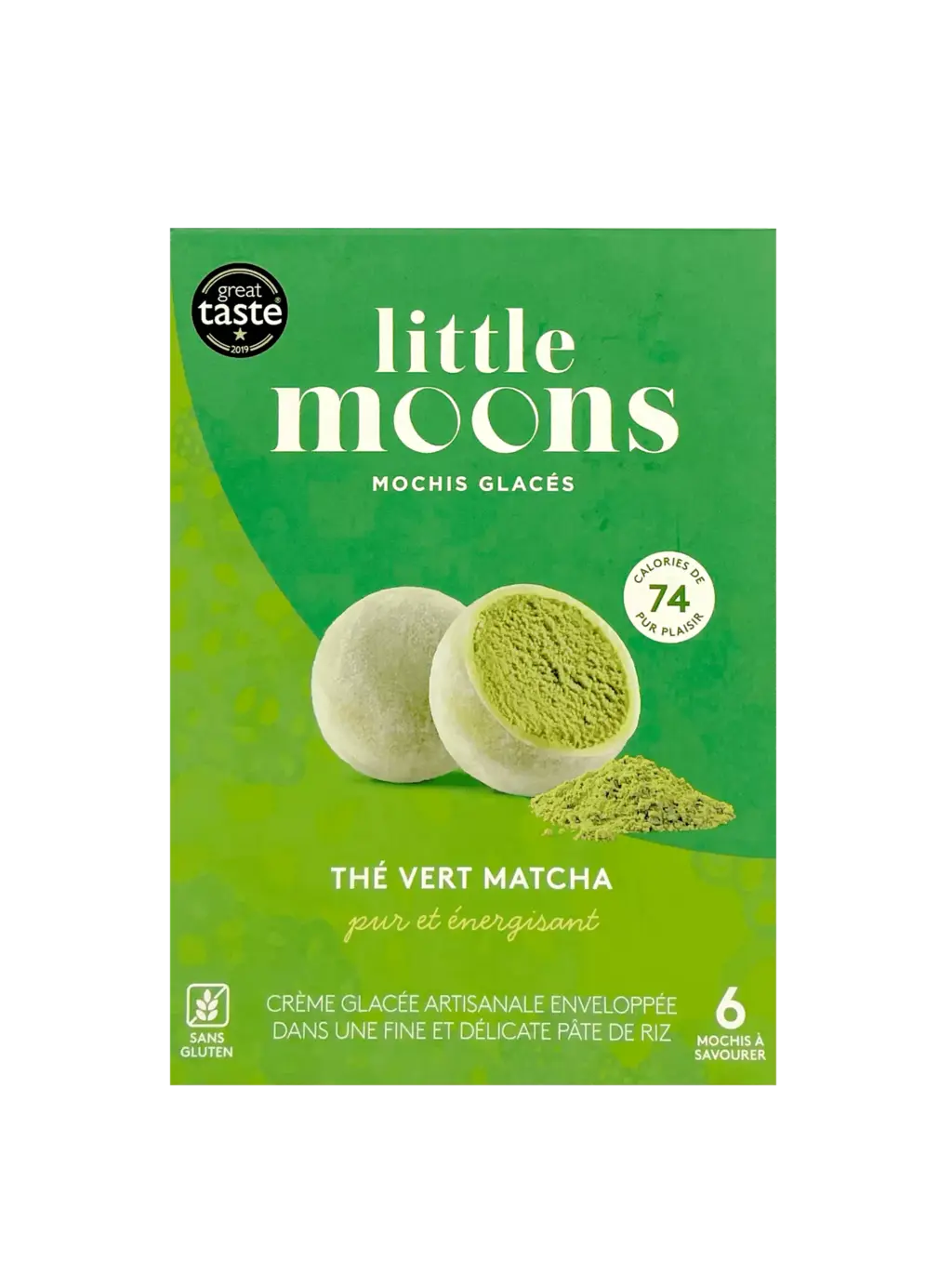 Mochiglass Grön Te Smak Fryst 192g Little Moons Storbritannien