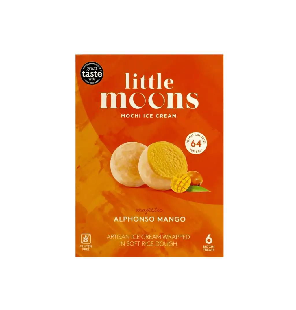 Mochi Ice Cream Mango Flavour Frozen 192g Little Moons Great Britain