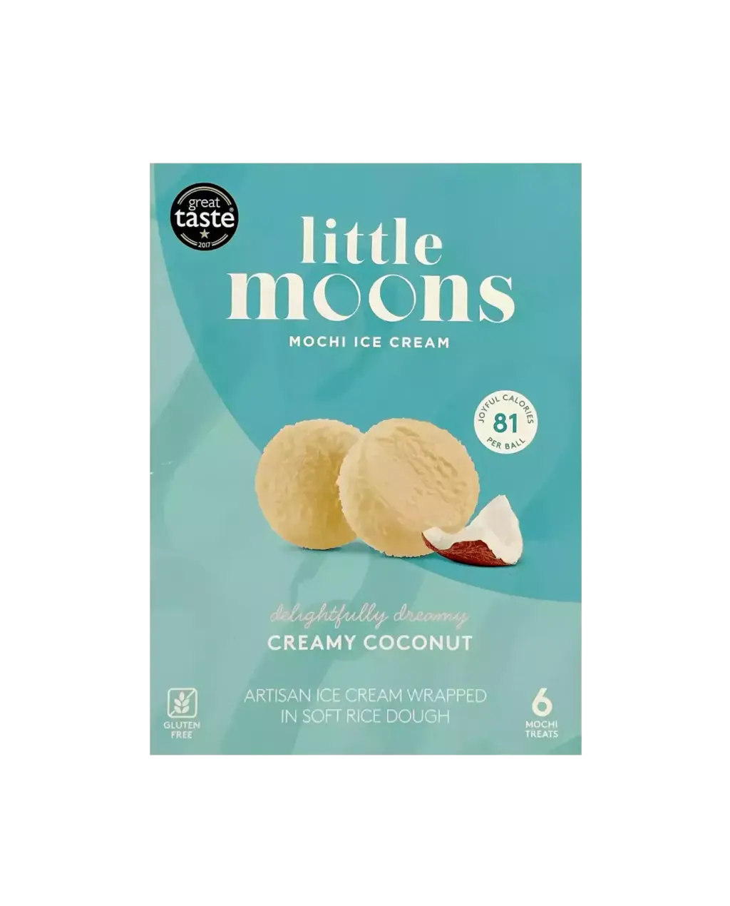 Mochi Lce Cream Coconut  Flavour Frozen 192g Little Moons Great Britain