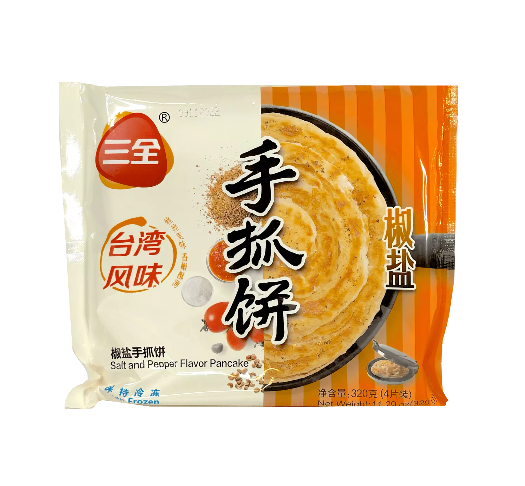 Pancake With Salt/pepper Flavour Frozen 320g SQ China