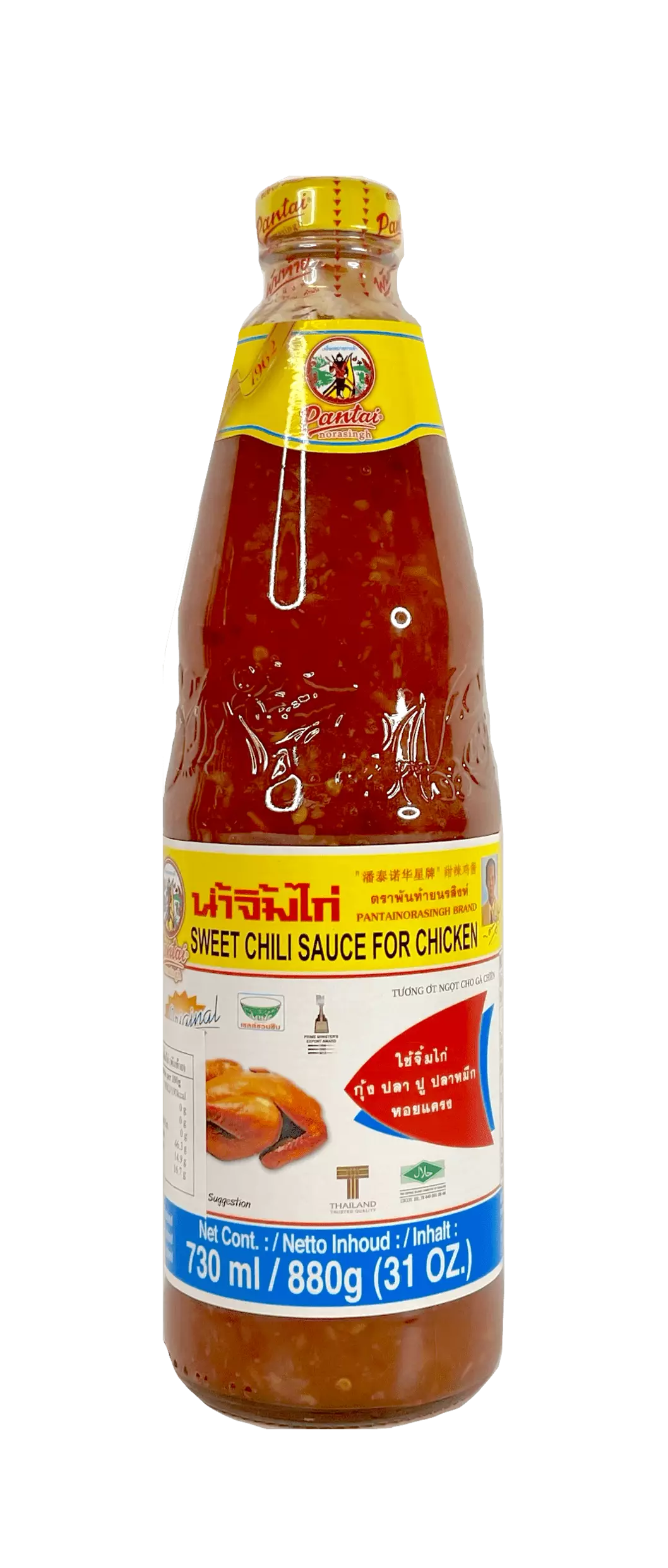 Sweet Chili För Kyckling 730ml Pantai Norasingh Thailand