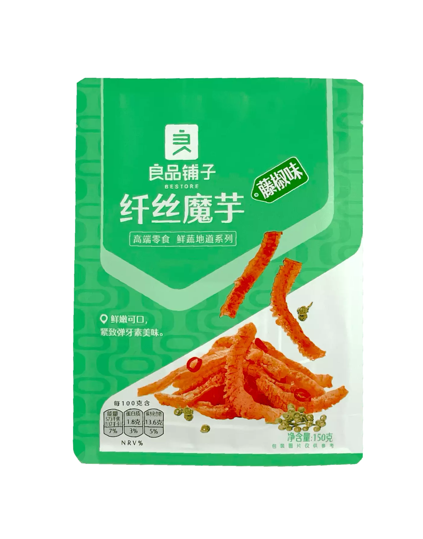 Bäst Före:2023.02.01 Konjac Med Rotting Pepper Smak 150g Bestore Kina