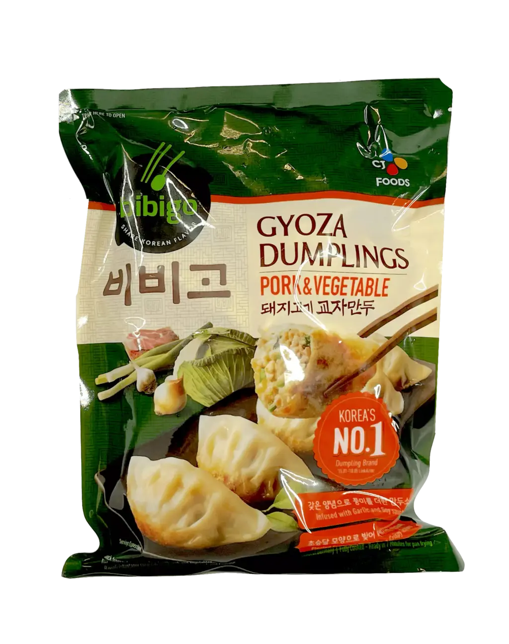 猪肉/蔬菜馅 饺子 冷冻 600g Bibigo 韩国