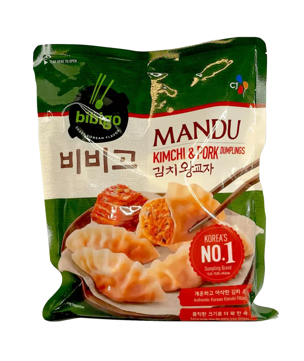 饺子 MANDU 泡菜猪肉风味 冷冻 525g Bibigo 韩国