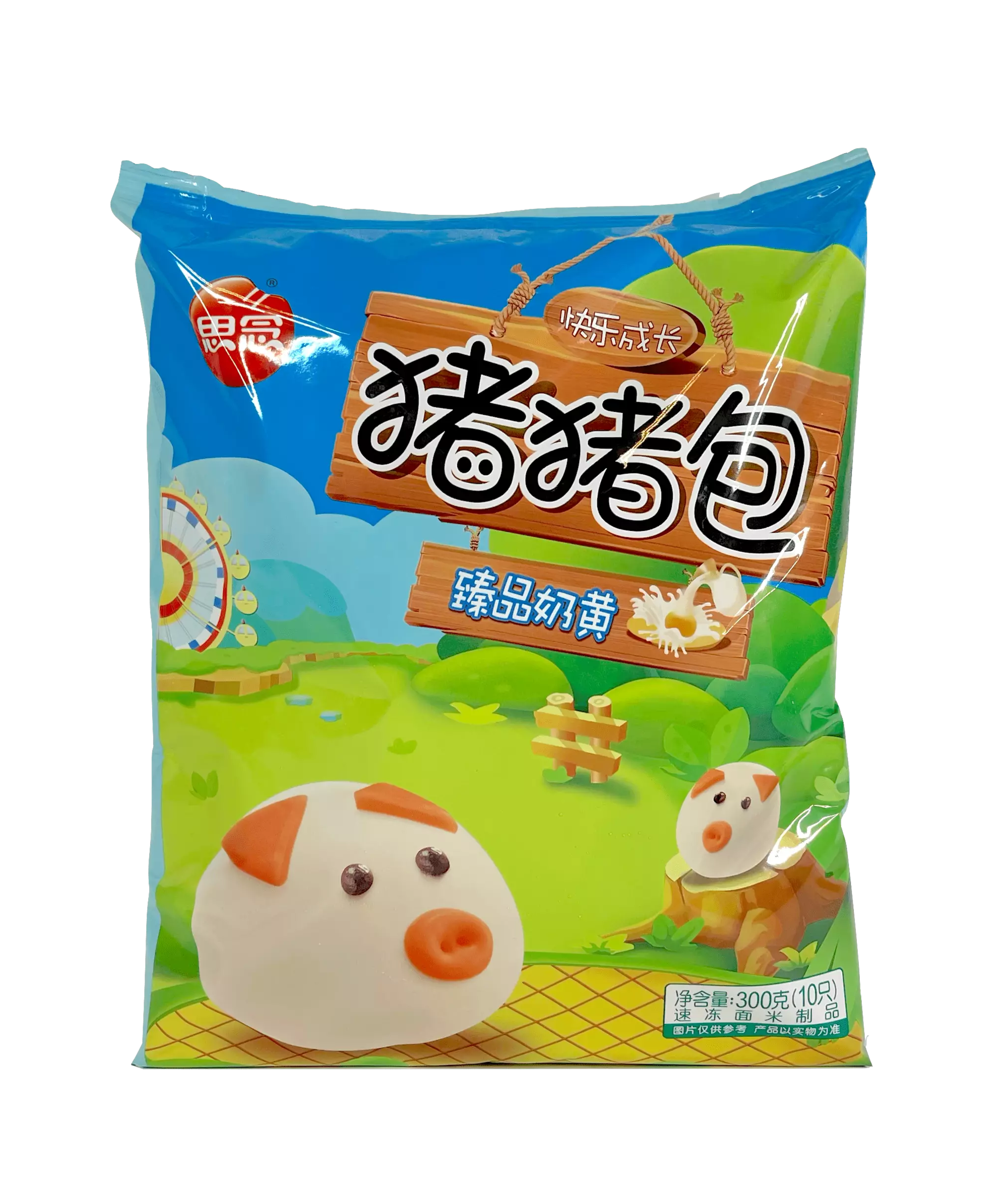 猪猪包 臻品奶黄 冷冻 300g 思念 中国