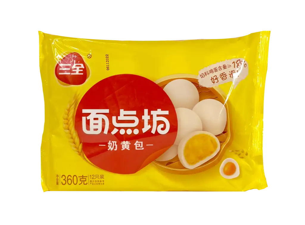 面点坊 奶黄包 冷冻 360g 三全 中国