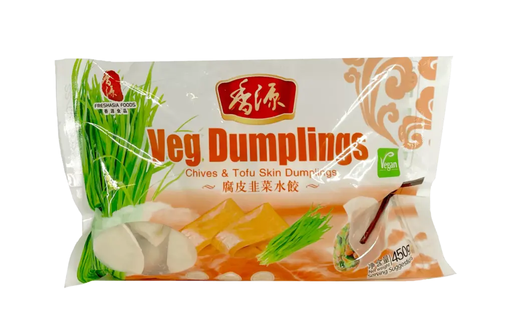 Dumpling With Chives/Bean Curd Filling Frozen 450g Freshasia China