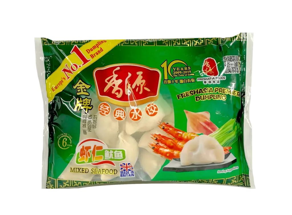 Dumpling Med Skaldjur Fyllning Fryst 400g Freshasia