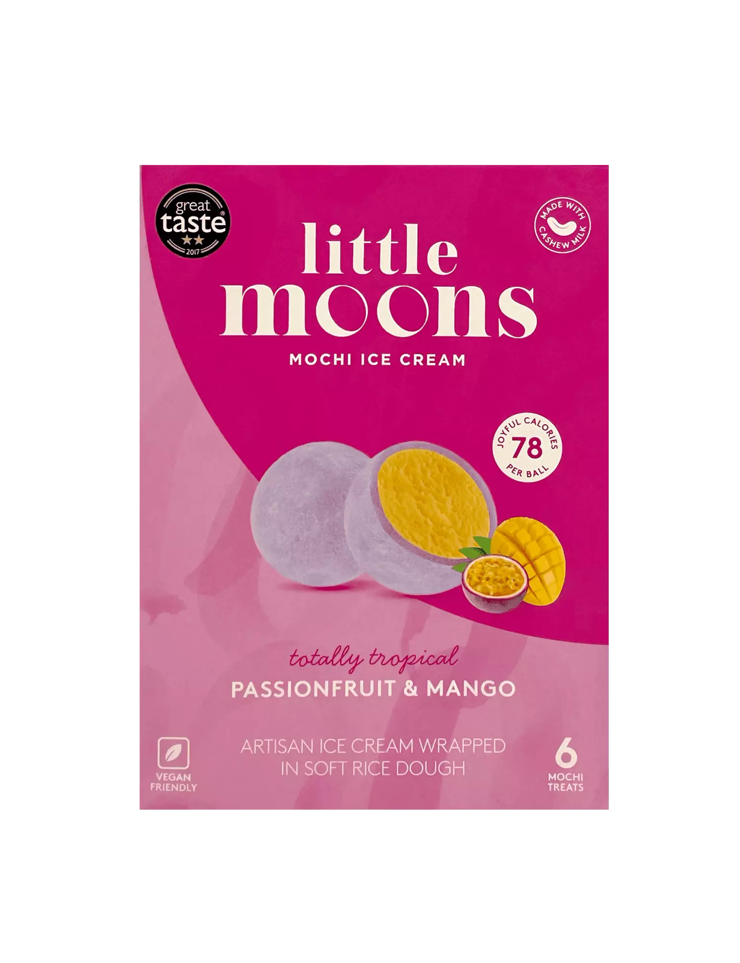 麻薯冰淇淋 百香果/芒果口味 冷冻 192g Little Moons 英国