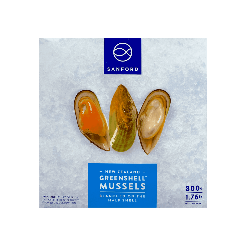 Green Mussels Frozen 1kg Zealand