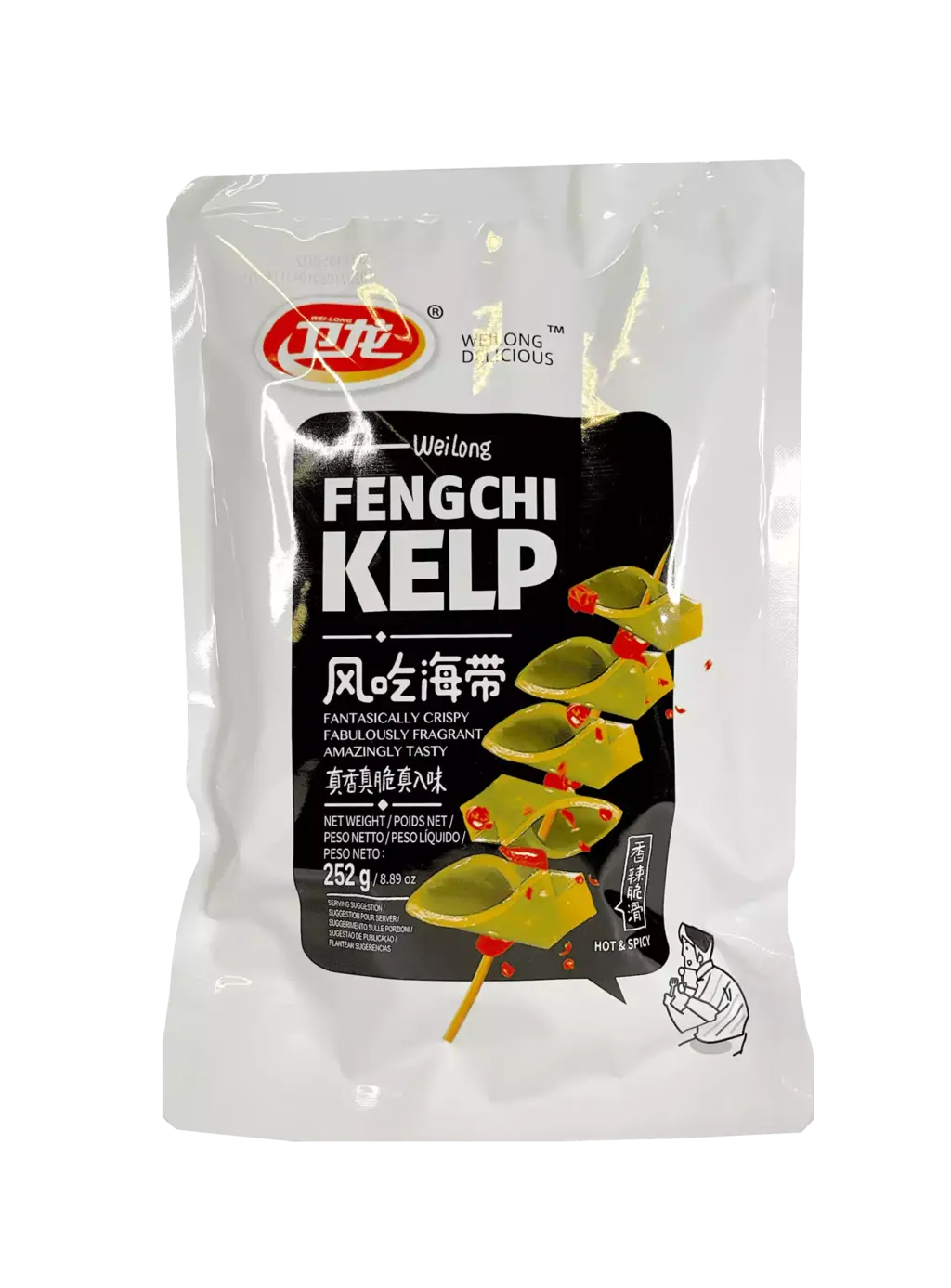 Fengchi Kelp Spicy Strips 252g FCHD Wei Long China