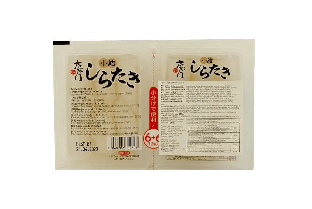 Shirataki Konjac Noodles / Knot 375g TYM China