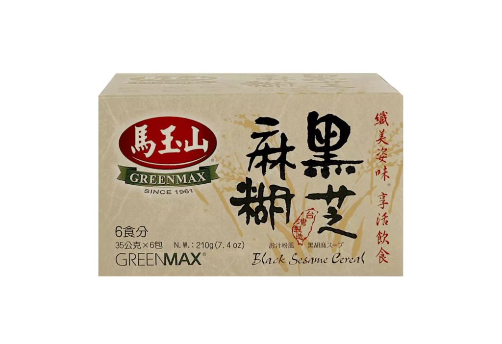 Instant Black Sesame Paste 35gx6pcs/package Green Max Taiwan
