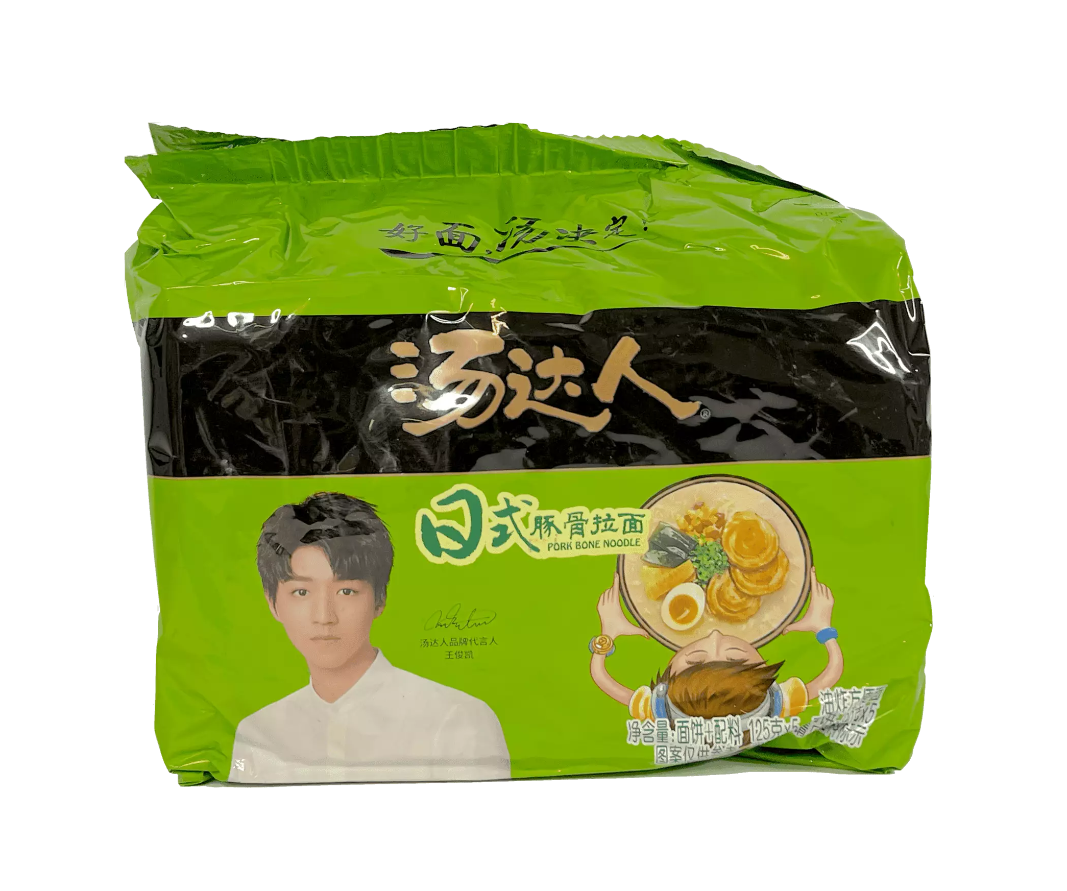 Instant Noodle With Japanese Pork Flavour 125gx5st/Package Tang Da Ren Kina