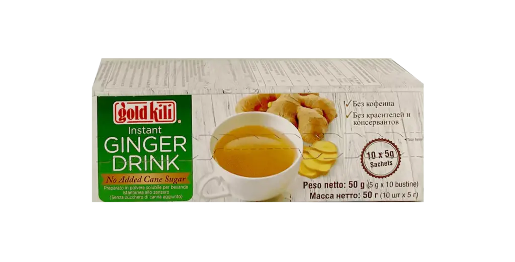 Instant Drink Ginger Suger Free 5x10pcs / Pack Gold Kili Singapore