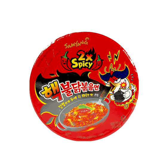 Snabbnudlar Kopp Super Stark/2xSpicy Chicken 105g Samyang Korea