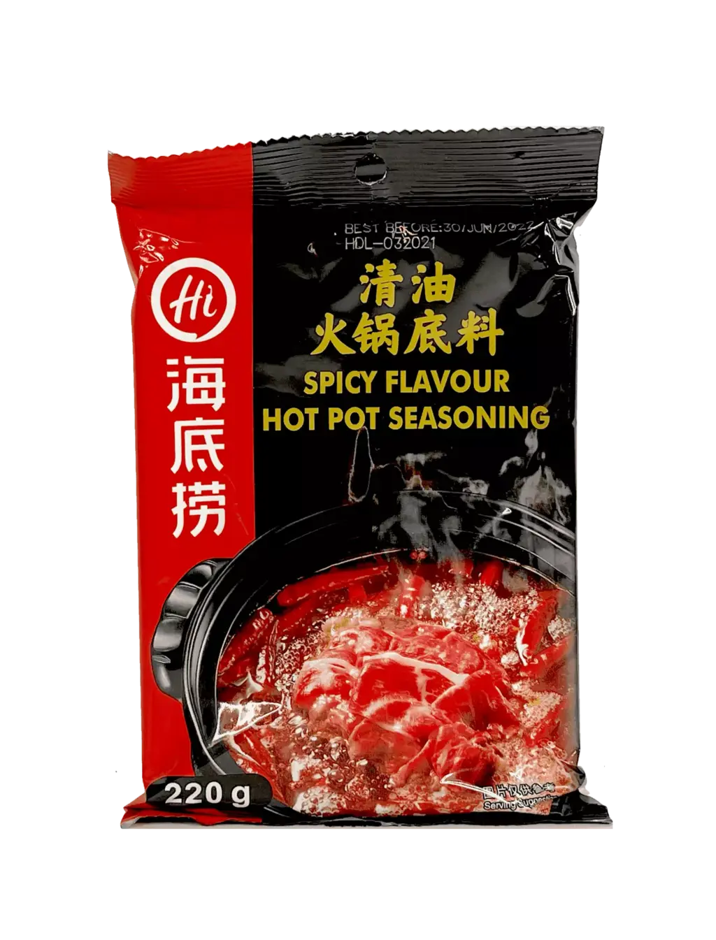 海底捞 麻辣 清油火锅汤料 220克 中国