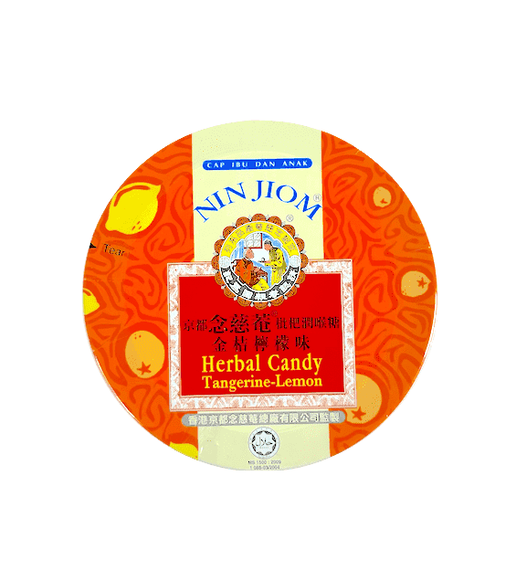 Throat Lozenges Herbal Candy - Tangarine-Lemon Flavour 60g NINJIOM China