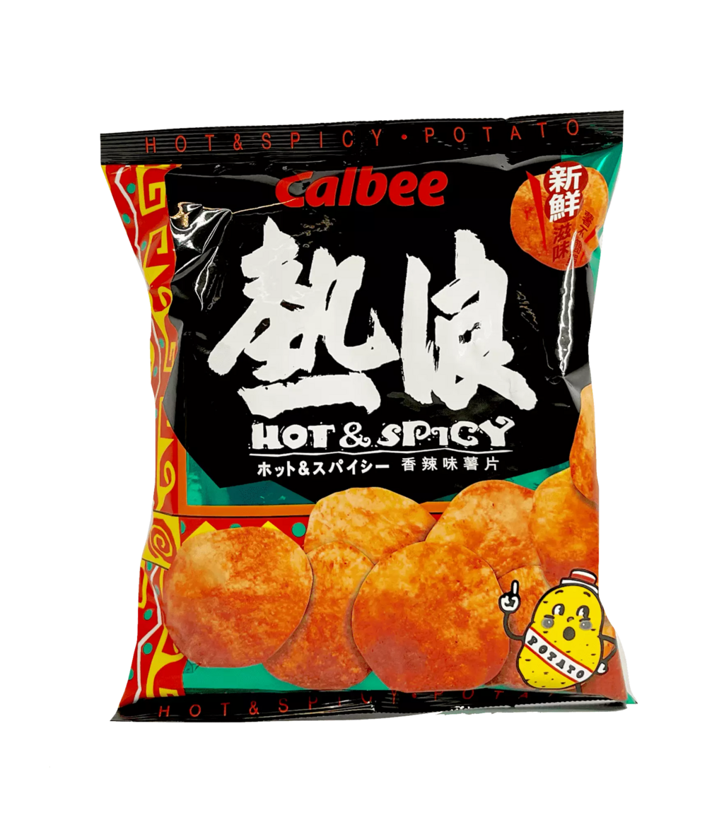 Chips Med Stark Smak 55g Calbee Kina