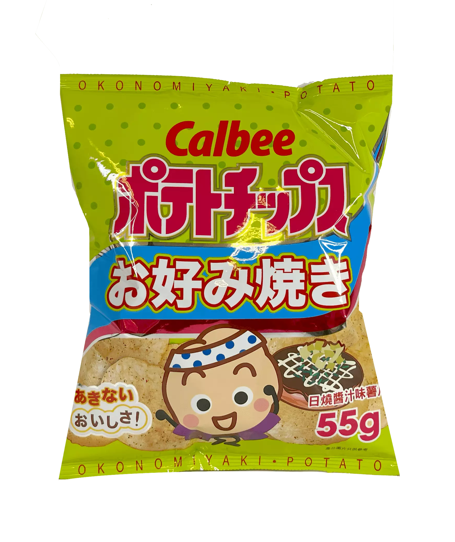 Chips Med Okonomiyaki Smak 55g Calbee Kina