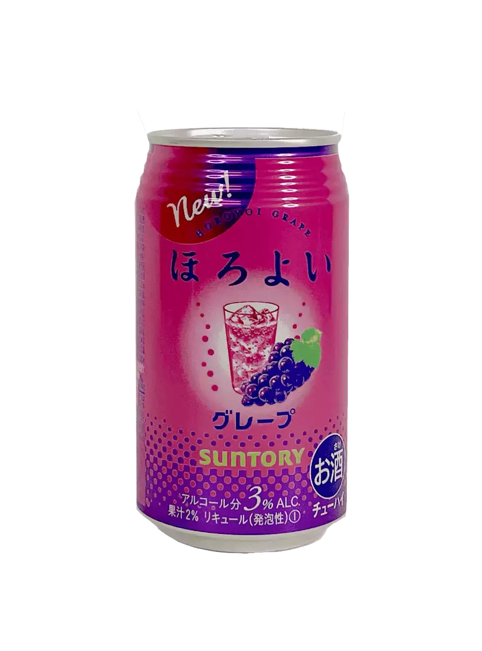 Horoyoi 葡萄 风味 含3%酒精度 350ml Suntory 日本