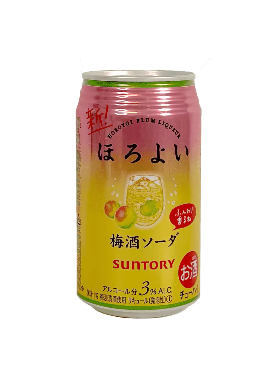 Horoyoi 梅子苏打水 风味 含3%酒精度 350ml Suntory 日本