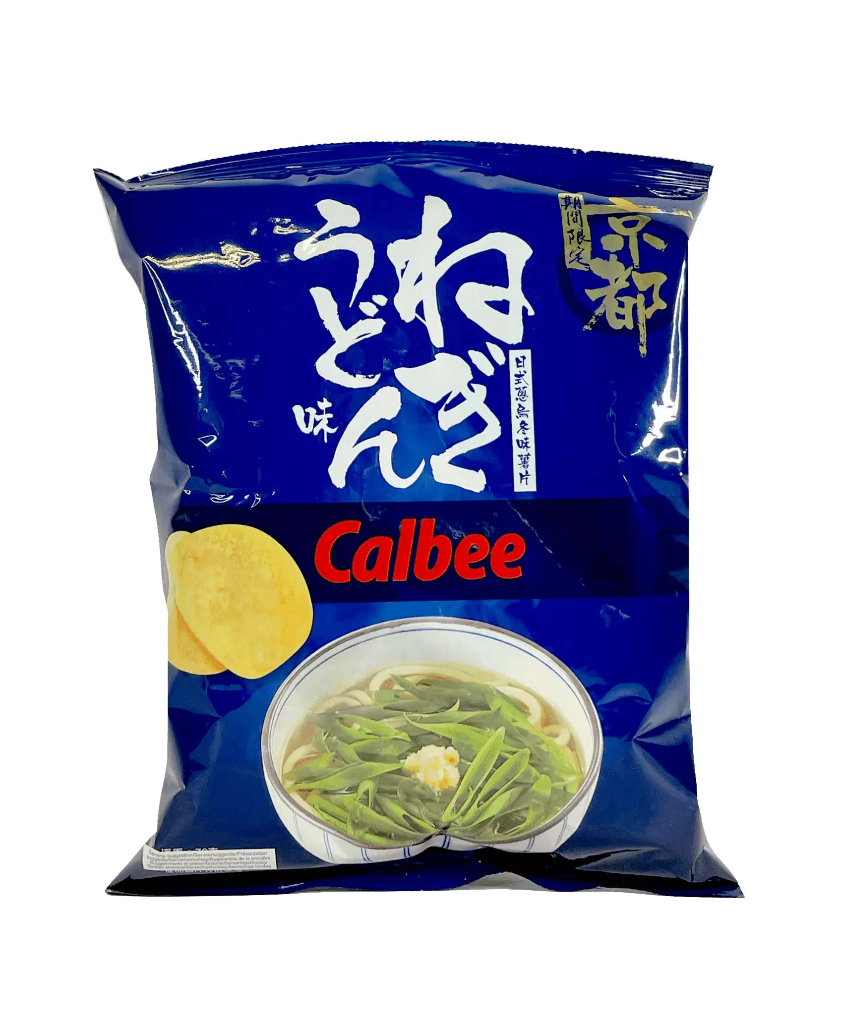 Chips Med Japansk Udon och Salladslök Smak 70g Calbee Kina