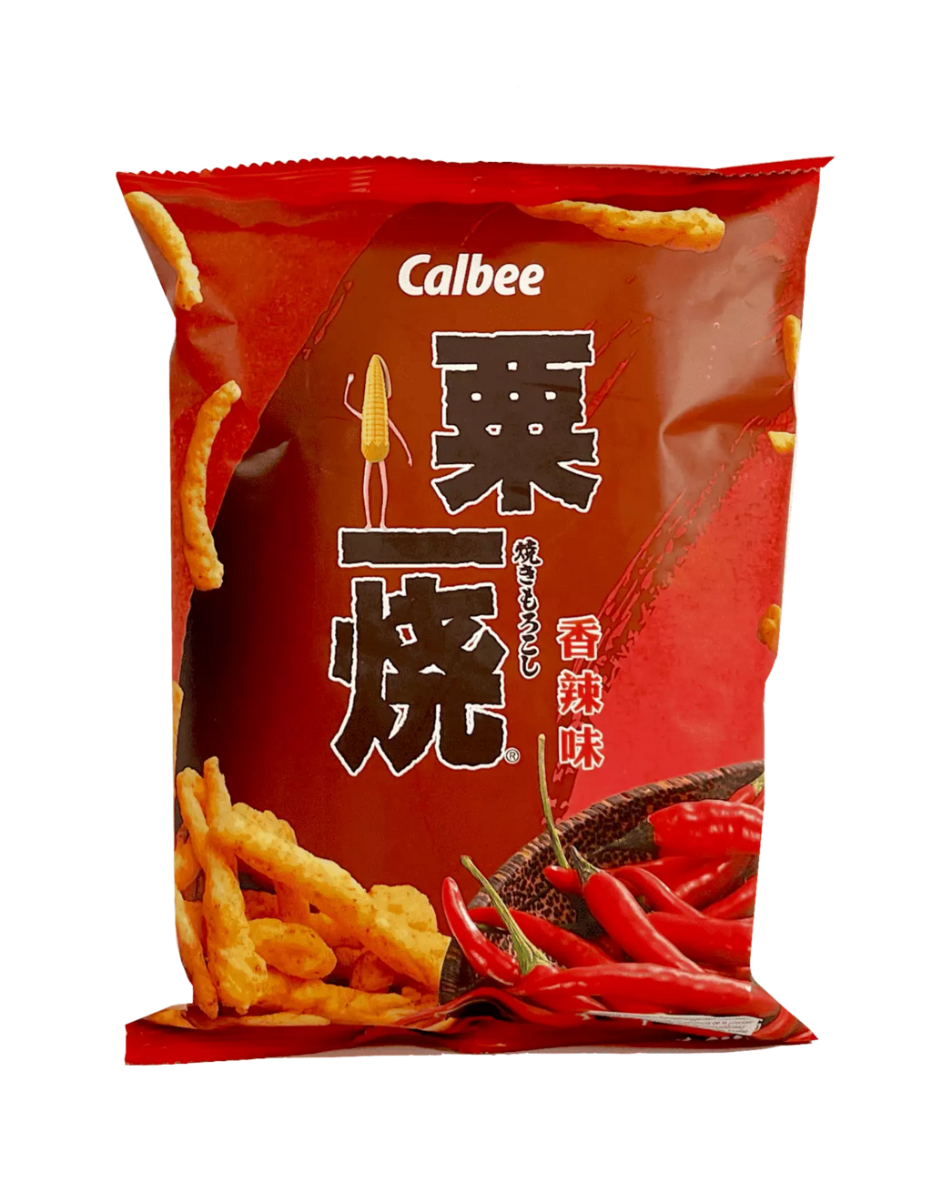 Snacks Majs Med Stark Chili Smak 80g Calbee Kina