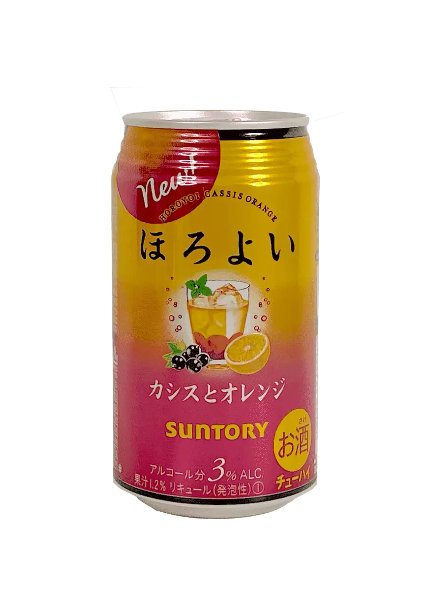 Horoyoi 黑醋栗橙 风味 含3%酒精度 350ml Suntory 日本