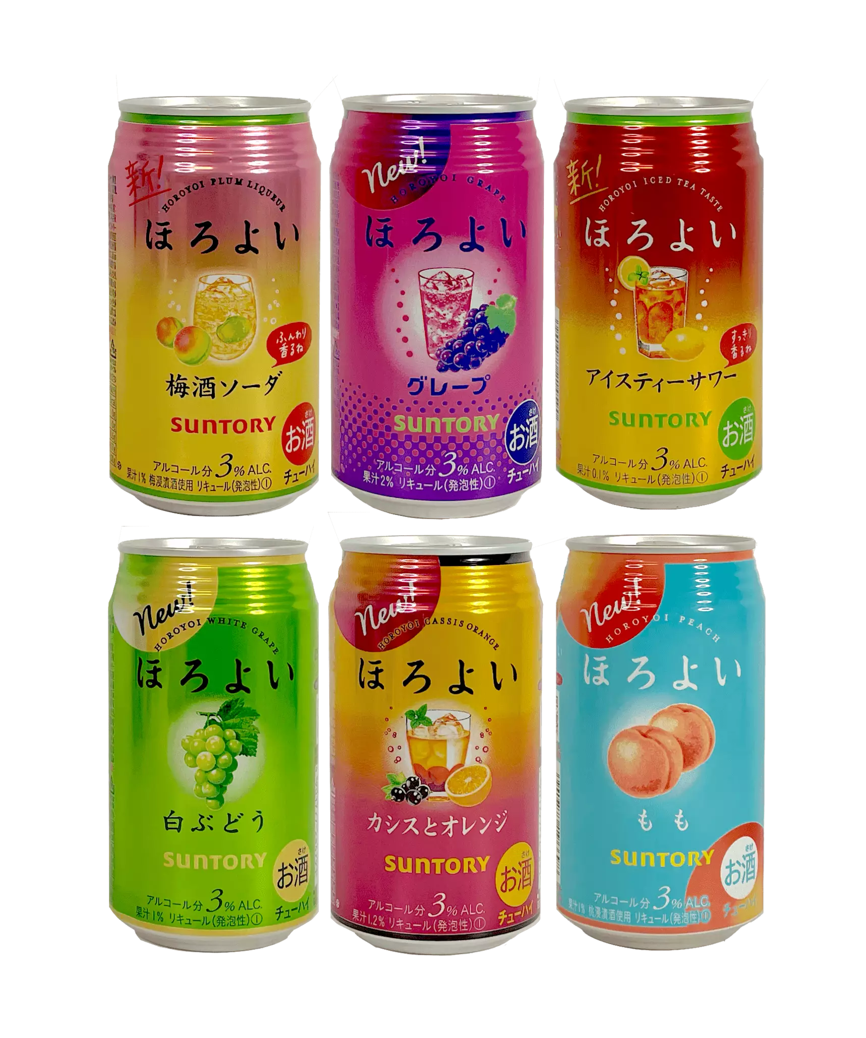Horoyoi Mix Smak Alc3% 350mlx6st/Förp Suntory Japan