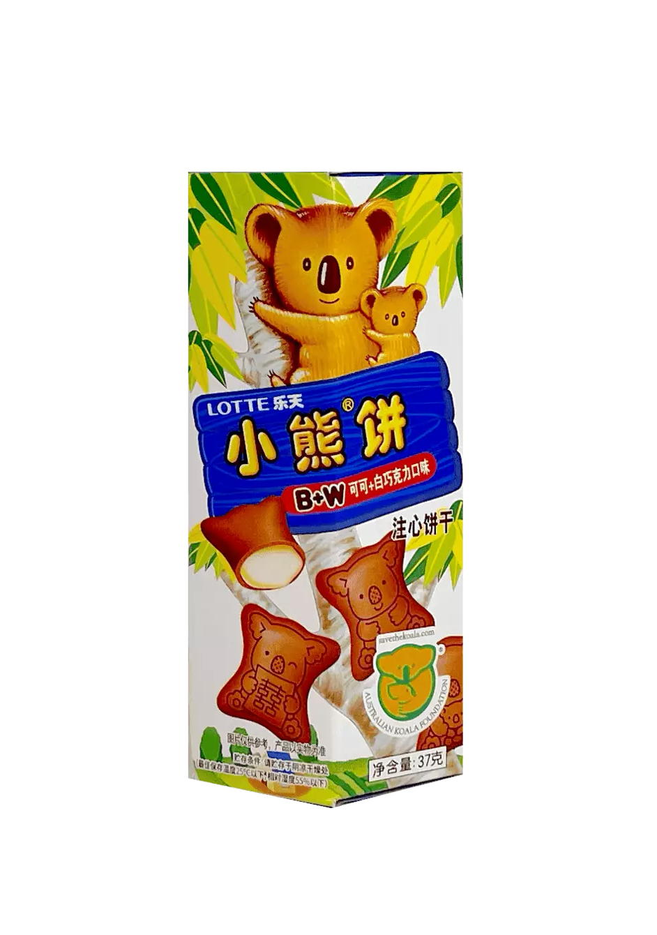 Kaka Med Vit Chocklad Smak 37g Koalas March Lotte Kina