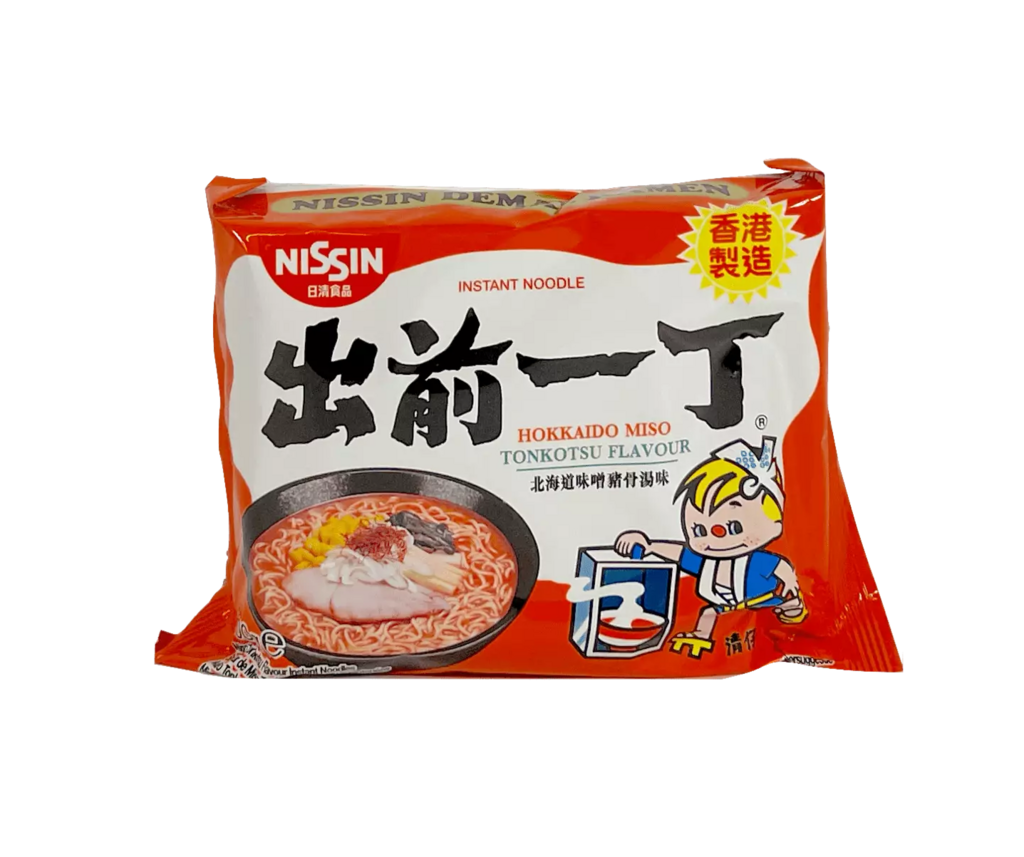 Snabbnudlar Ramen Med Hokkaido Miso Tonkotsu Smak 100g Nissin Hongkong