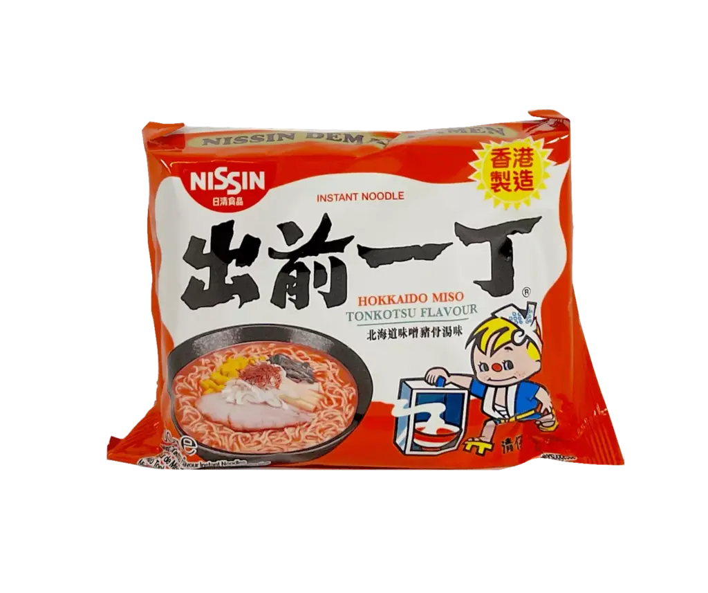 Snabbnudlar Ramen Med Hokkaido Miso Tonkotsu Smak 100g Nissin Hongkong