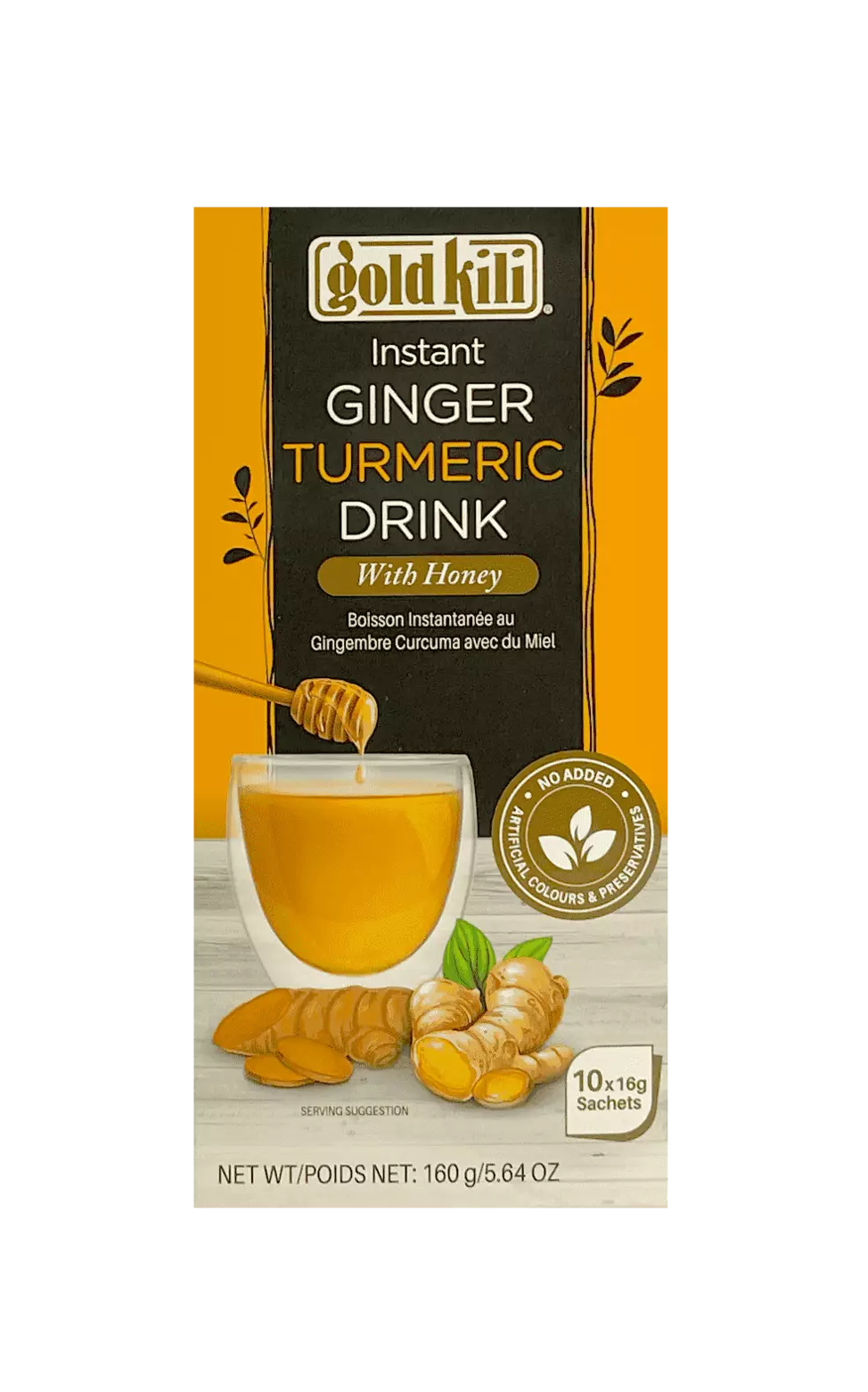 Ginger Turmeric Drink 16gx10st/Package Gold Kili Singapore