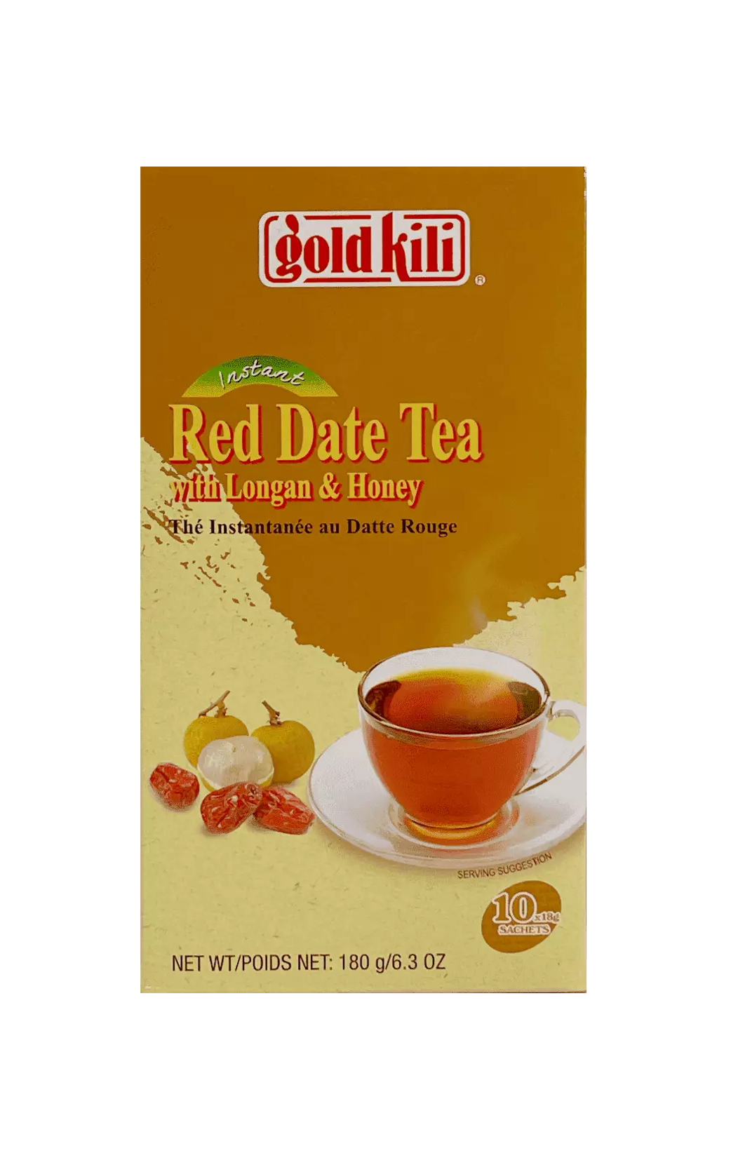 Red Dates Tea With Longan/Honey 18gx10st/Package Gold Kili Singapore