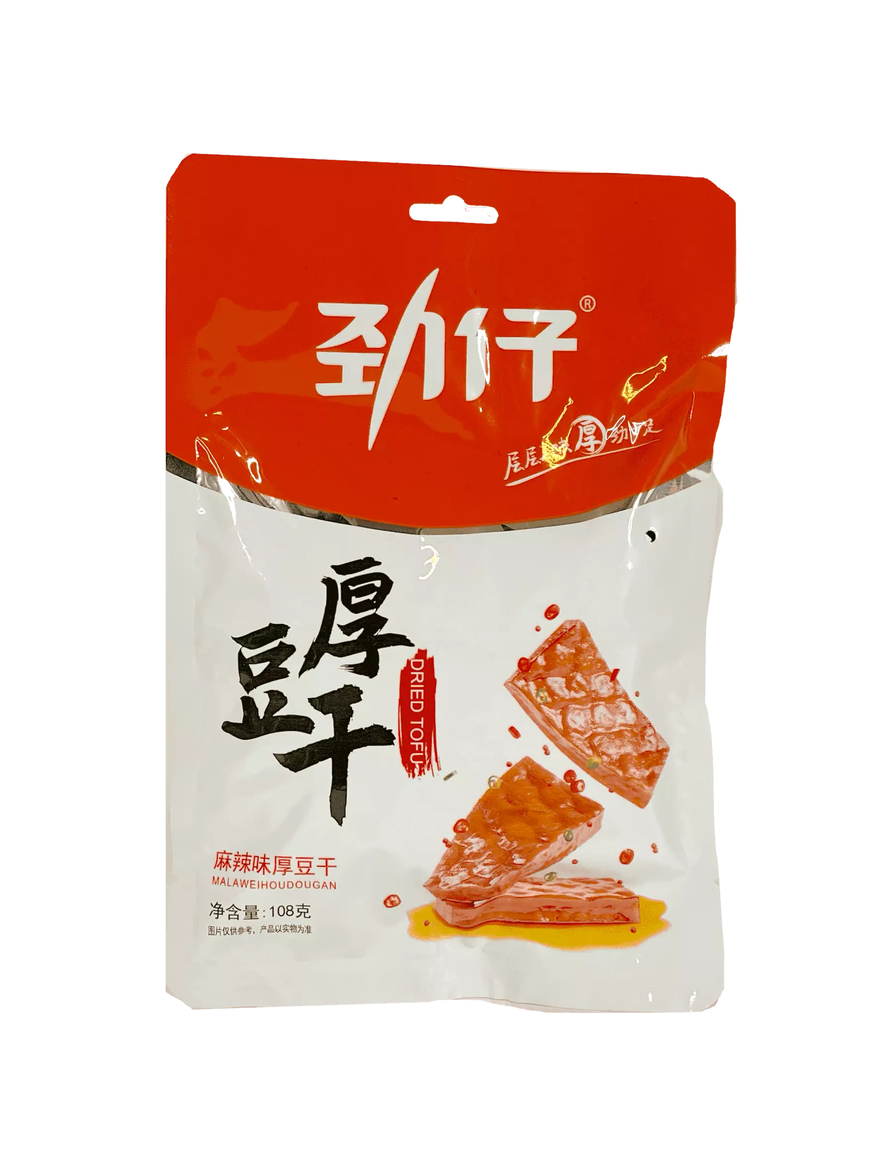 厚豆干 麻辣味 108g 劲仔 中国