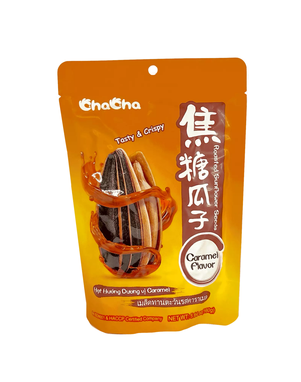 Solrosfrön Karamell Smak 108g Cha Cha Kina