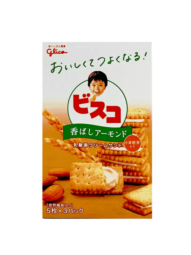 Biscuit With Almond Flavour 64.8g Biscuit Glico Japan