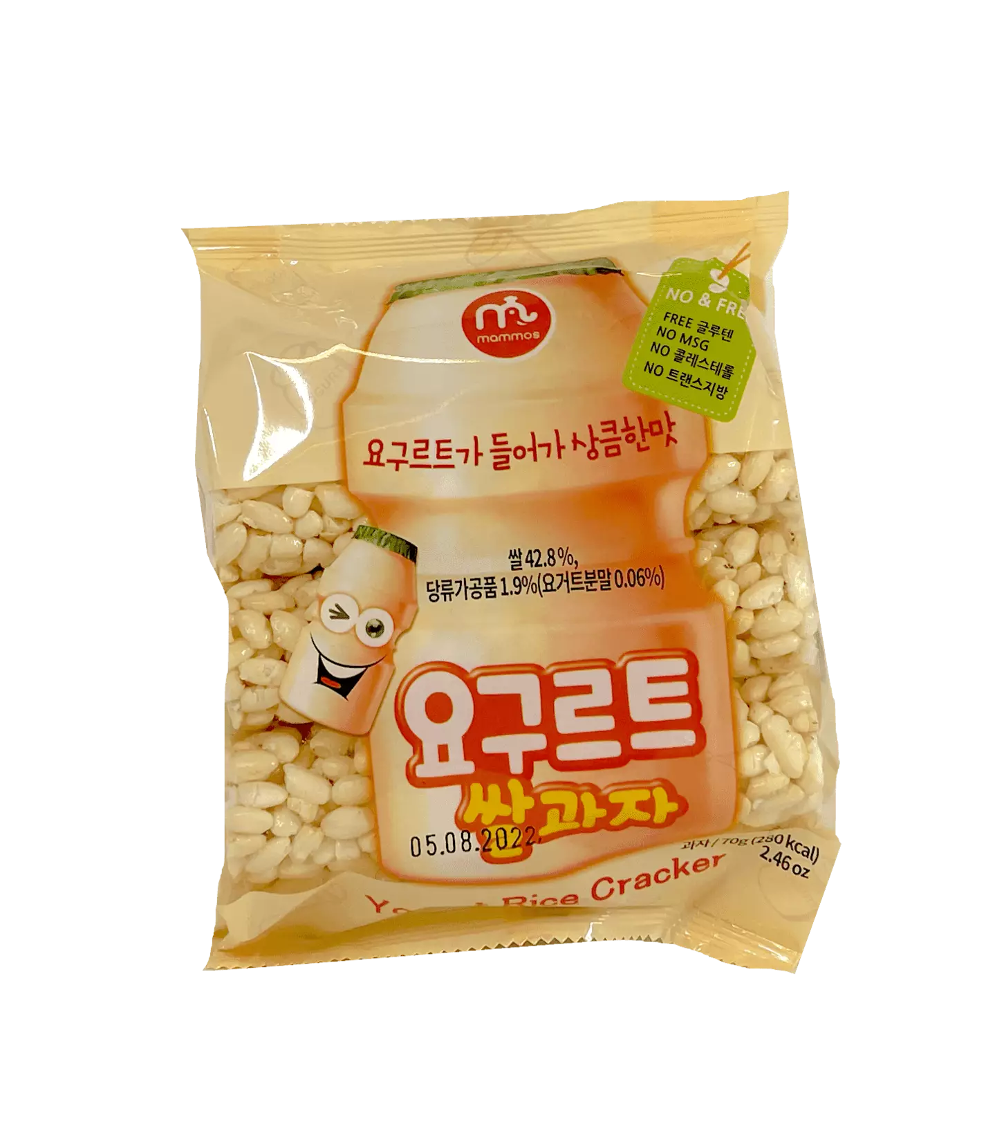 Rice Crackers With Yoghurt  Flavour 70g Mammos Korea
