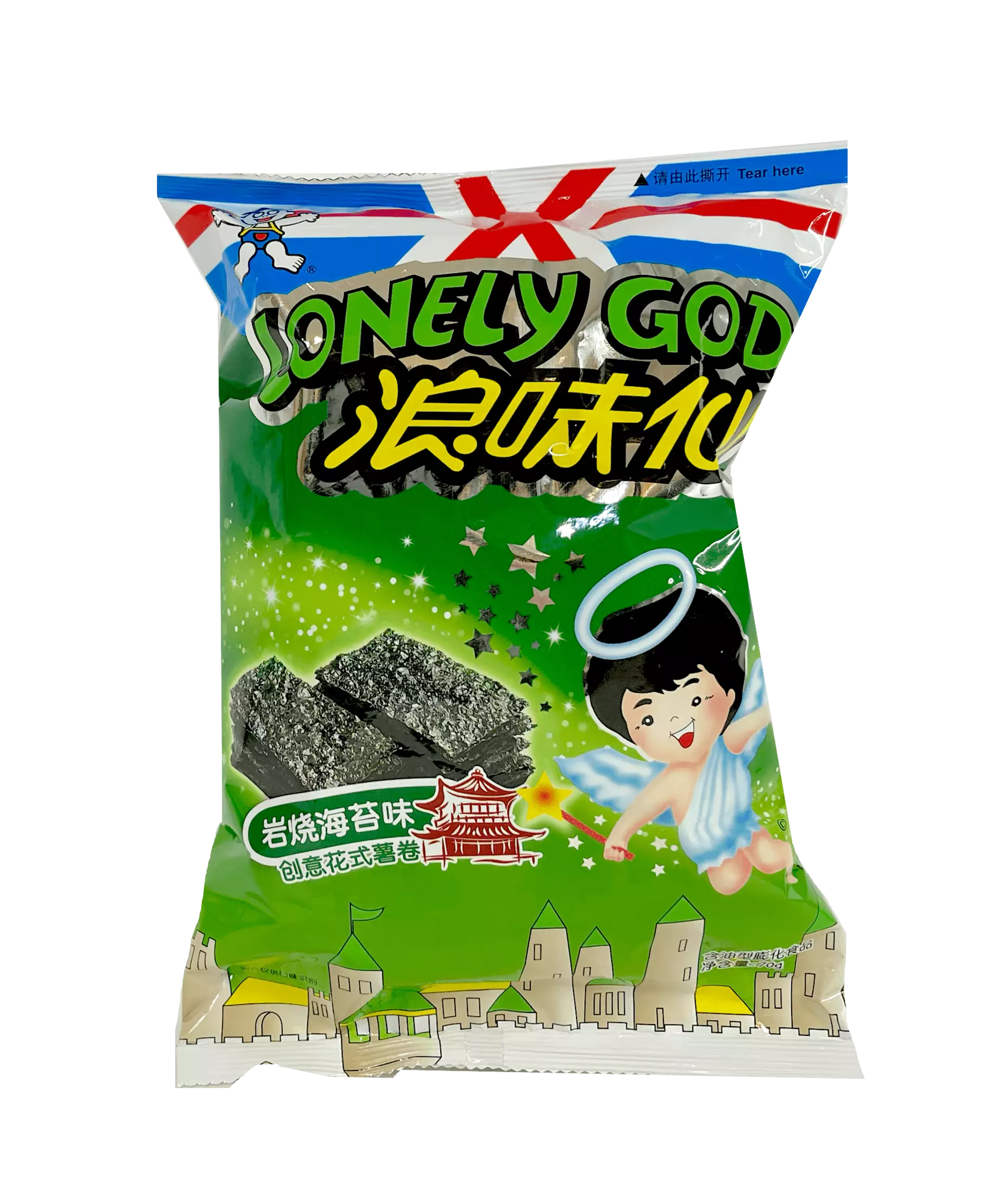 Snacks With Seaweed Flavour 42g Lonely God Want Want Taiwan