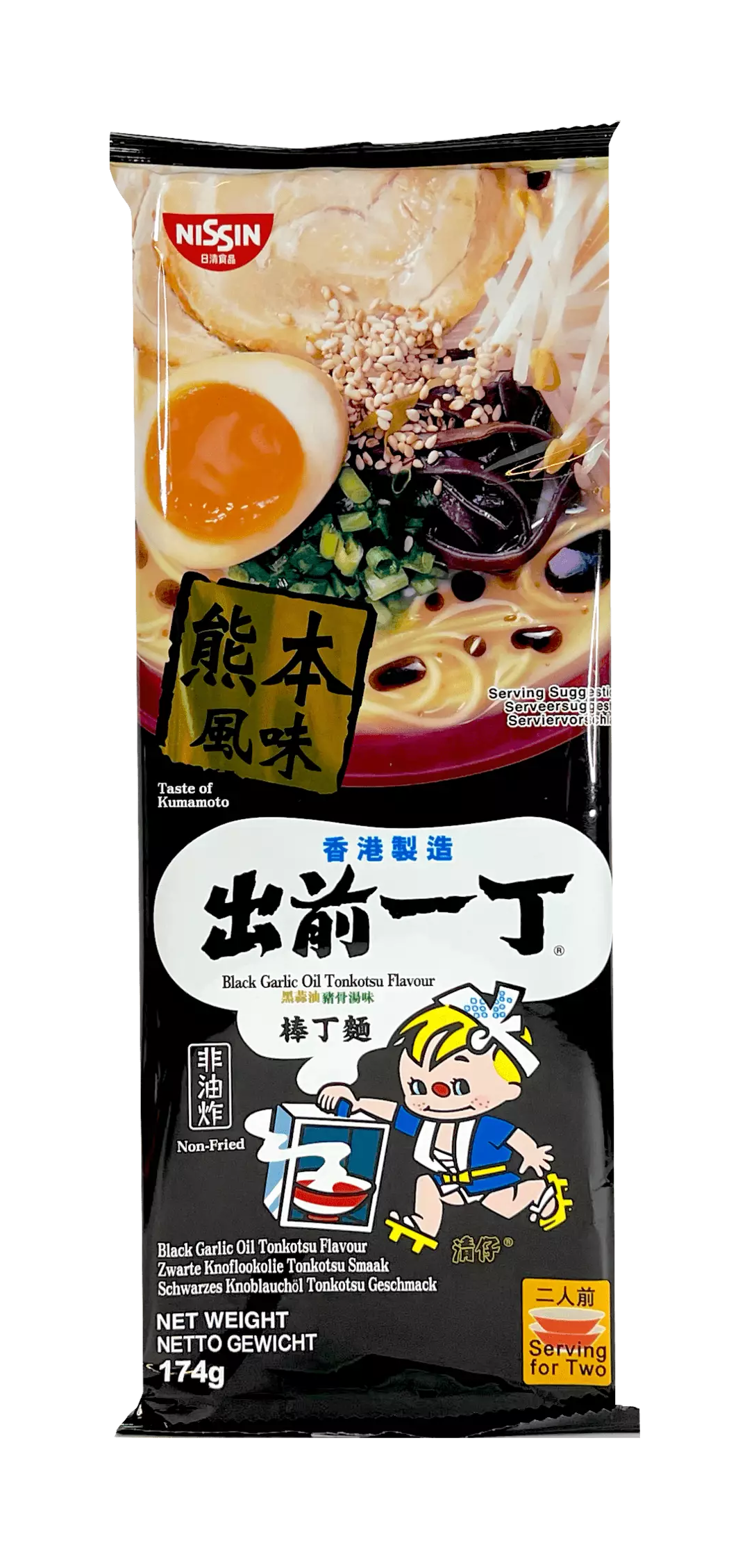 Instant Noodles Black Garlic Oil Tonkotsu 174g Nissin  China
